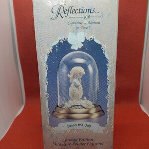 Precious Moments Reflections Summer’s Joy Limited Ed Miniature Pewter